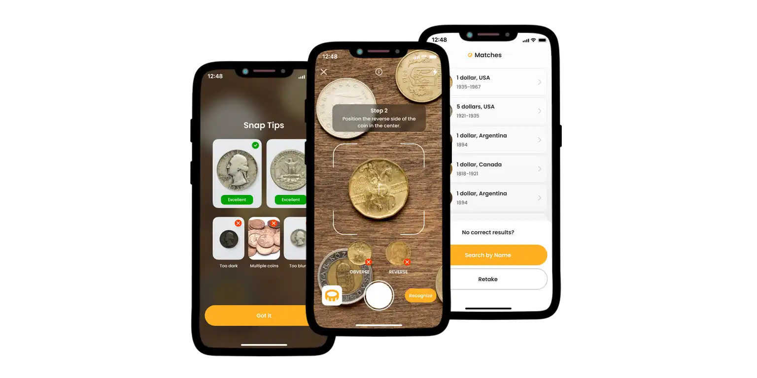 Coin ID Scanner features.